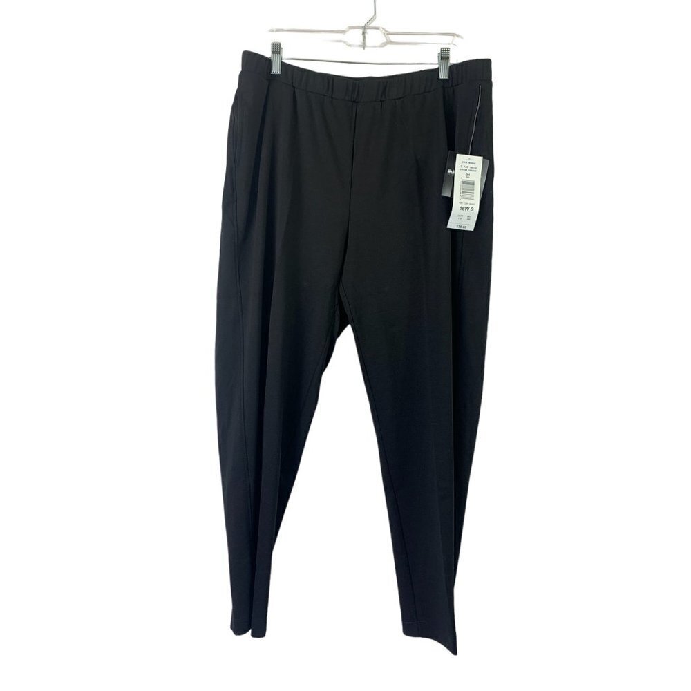 Allison Daley Women's Black Key Basic Pants - Picture 1 of 7